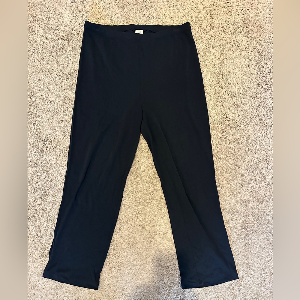 J.Jill Stretch Black Pull-On Pants – Size M